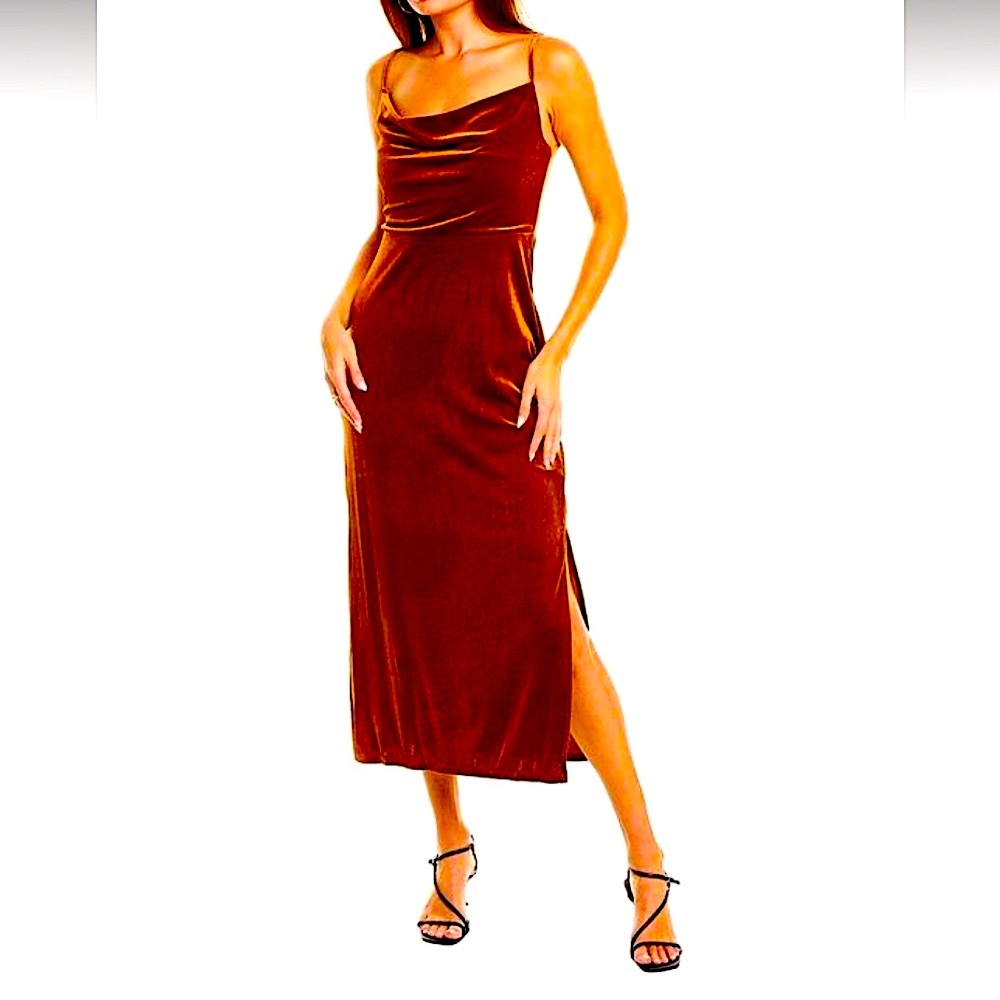 Taylor mocha velvet dress, color of the year - NWT, size 8